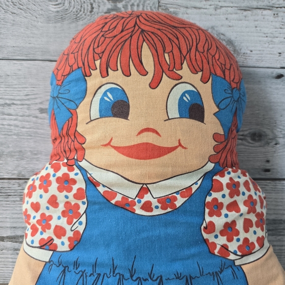 Vintage Raggedy Ann Plush Doll 15" - Picture 3 of 11